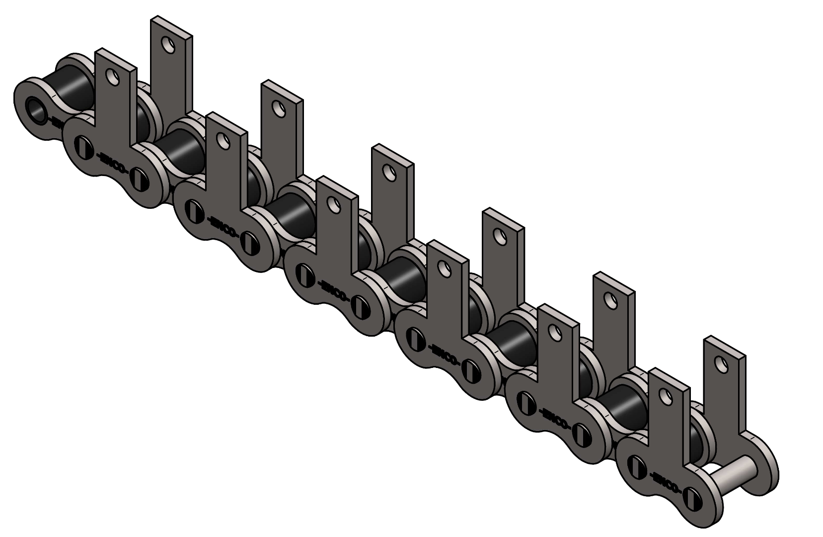 CORRENTE DE TRANSMISSÃO COM ADICIONAL SK1 2X2 - CORRENTE DE ROLOS