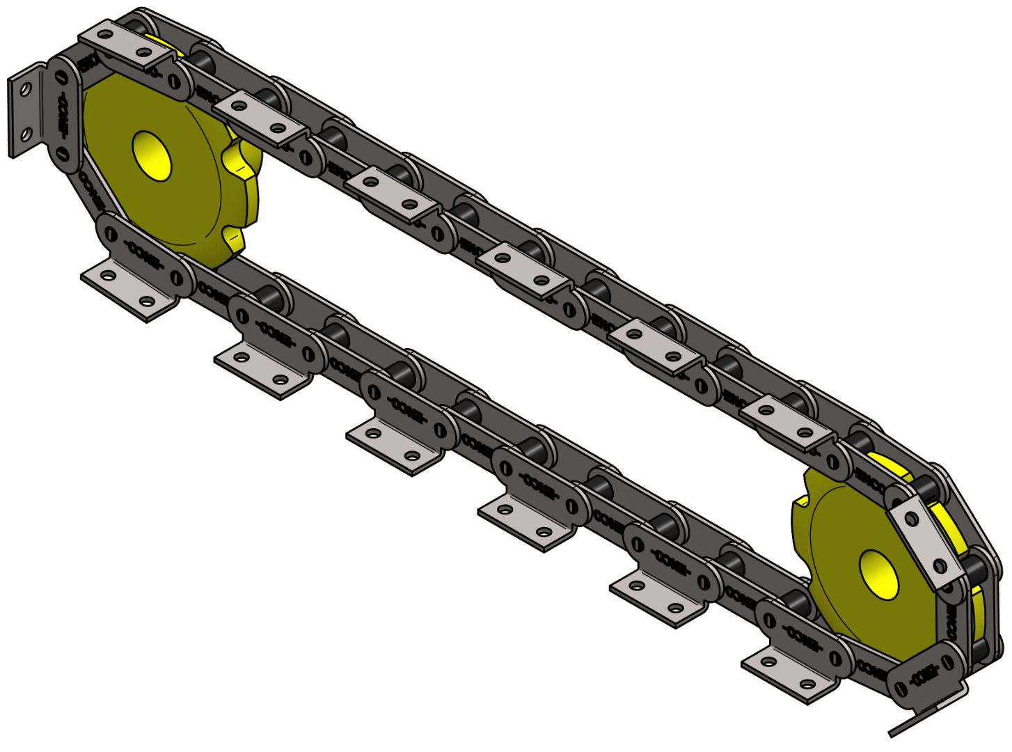 CORRENTE DE PASSO LONGO COM ABA A2 2X2