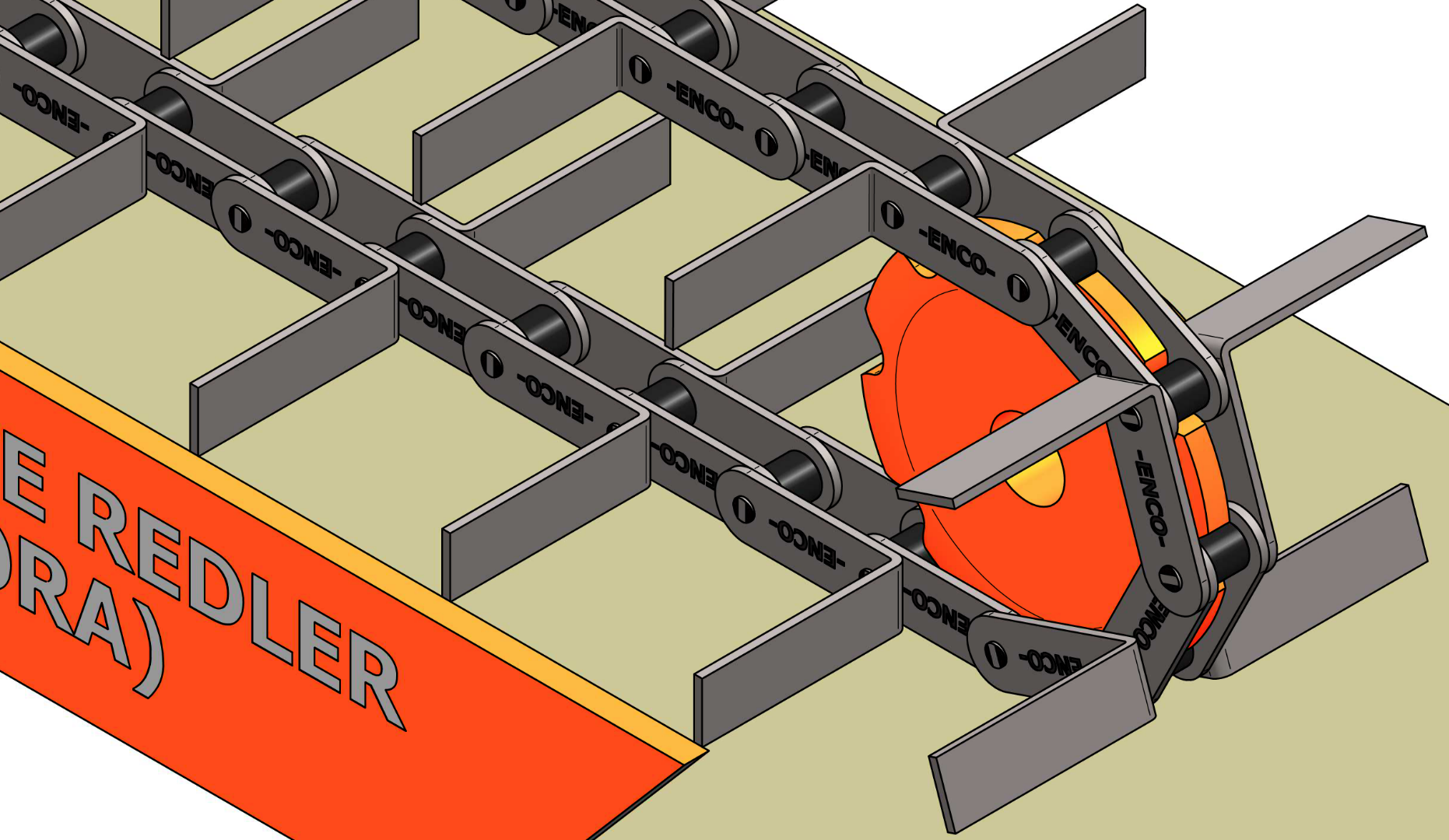 CORRENTE DE ARRASTE REDLER - SCRAPER CONVEYOR CHAIN