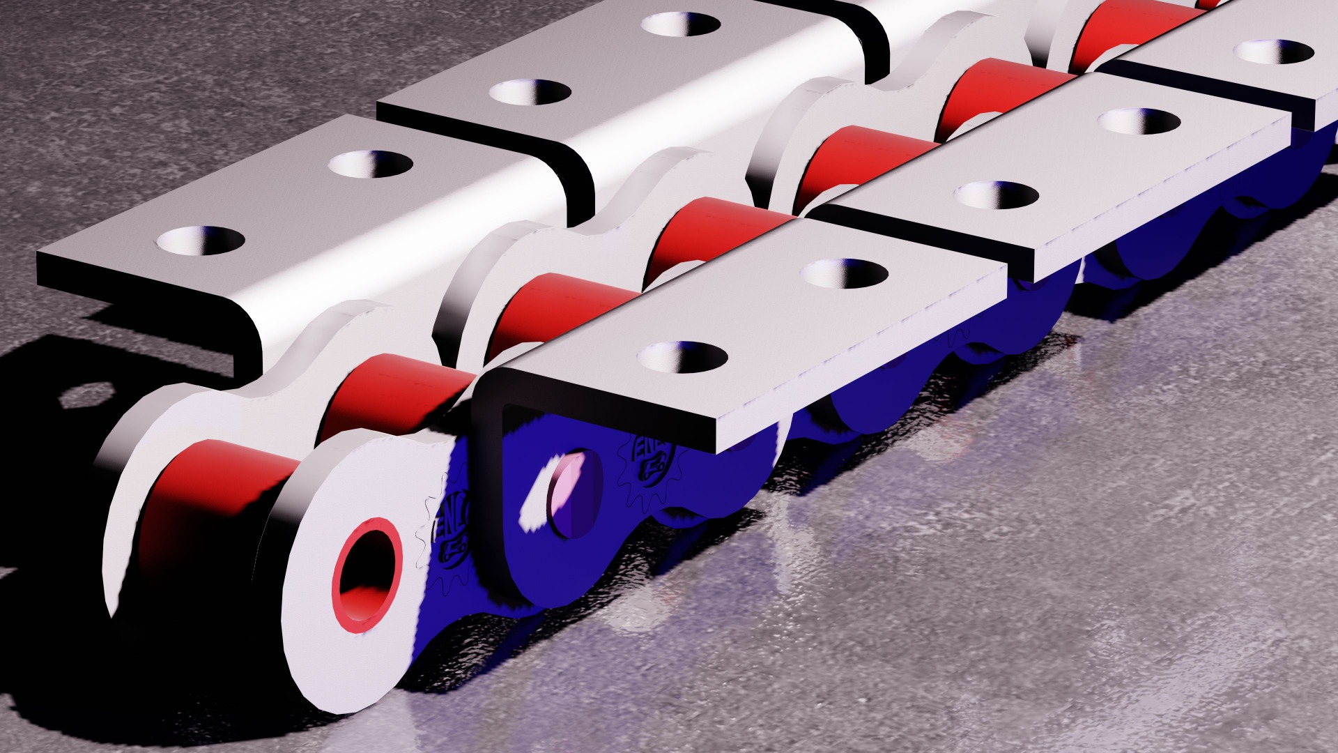 Correntes Especiais - CORRENTE DE ROLOS COM ABA K2 2X2 CORRENTE DE ROLOS COM ABA K2 2X2