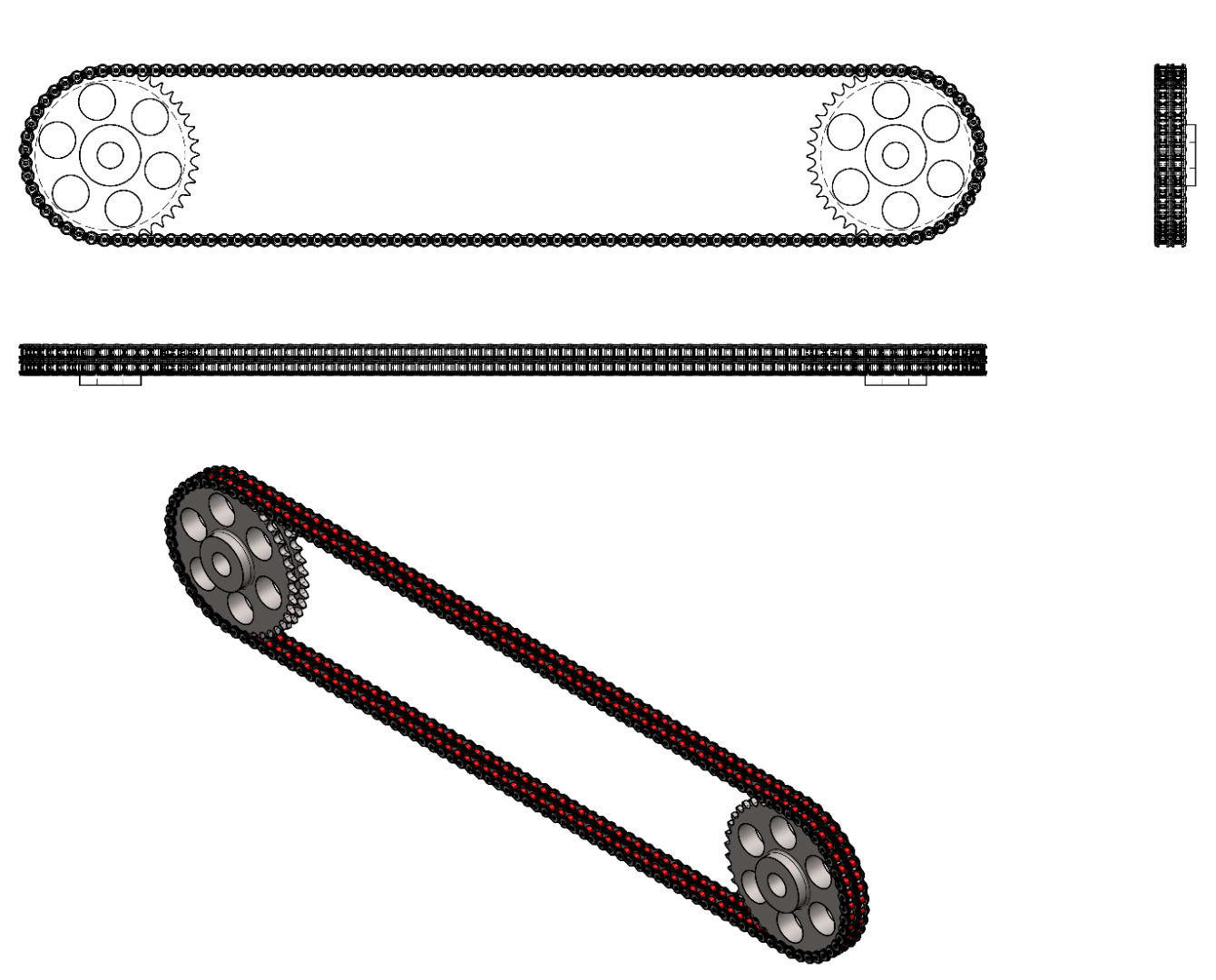 Correntes Especiais - CORRENTE PARA PERFURATRIZ Sandvik DR481i CORRENTE PARA PERFURATRIZ Sandvik DR481i