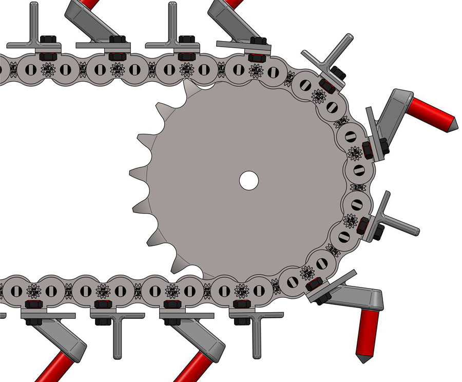 CORRENTE PARA VALETADEIRA DE SOLO COM ADITAMENTO ESPECIAL K1 - Corrente para valetadeira Bobcat / Corrente para valetadeira motorizada / Corrente para valetadeira manual / Corrente para valetadeira vm 665 / Corrente para valetadeira rt 200 / Corrente para