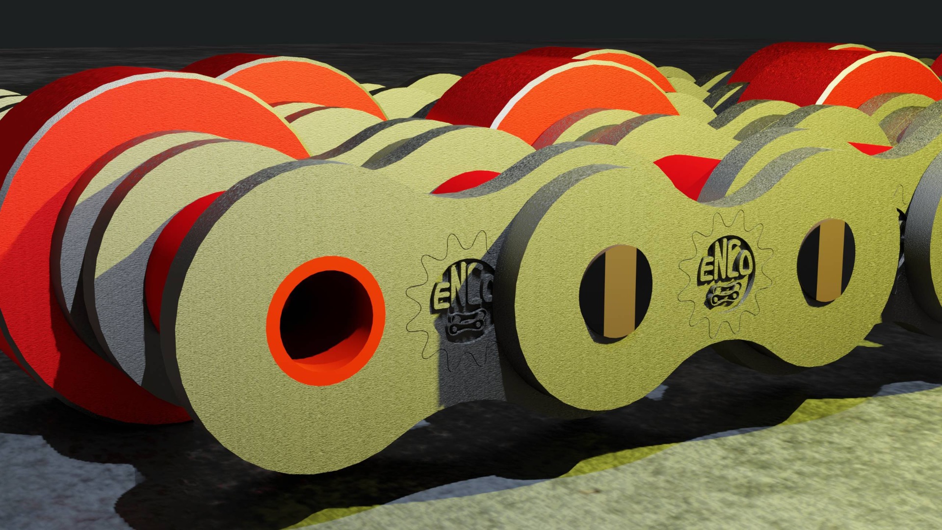 Correntes Especiais - CORRENTE QUADRUPLA COM ROLO CENTRAL DUPLO - ACCUMULATION CHAIN - FLY ROLLER CORRENTE QUADRUPLA COM ROLO CENTRAL DUPLO - ACCUMULATION CHAIN - FLY ROLLER