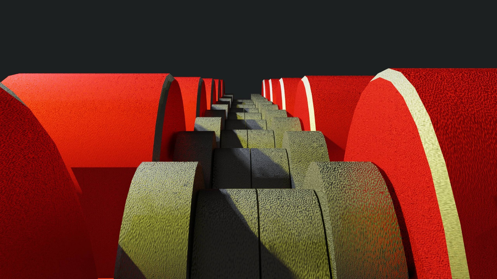 Correntes Especiais - CORRENTE QUADRUPLA COM ROLO CENTRAL DUPLO - ACCUMULATION CHAIN - FLY ROLLER CORRENTE QUADRUPLA COM ROLO CENTRAL DUPLO - ACCUMULATION CHAIN - FLY ROLLER