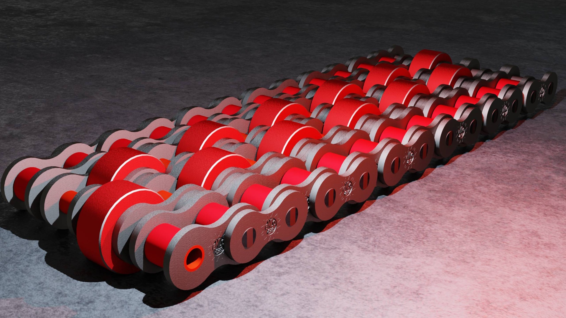 Correntes Especiais - CORRENTE QUADRUPLA COM ROLO CENTRAL DUPLO - ACCUMULATION CHAIN - FLY ROLLER CORRENTE QUADRUPLA COM ROLO CENTRAL DUPLO - ACCUMULATION CHAIN - FLY ROLLER