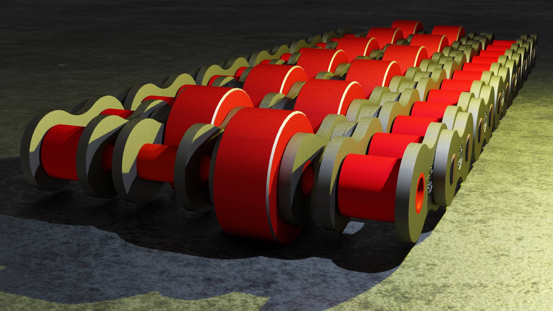 Correntes Especiais - CORRENTE QUADRUPLA COM ROLO CENTRAL DUPLO - ACCUMULATION CHAIN - FLY ROLLER CORRENTE QUADRUPLA COM ROLO CENTRAL DUPLO - ACCUMULATION CHAIN - FLY ROLLER