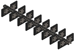 Correntes Especiais - CORRENTE TRANSPORTADORA COM RASPADORES CORRENTE TRANSPORTADORA COM RASPADORES